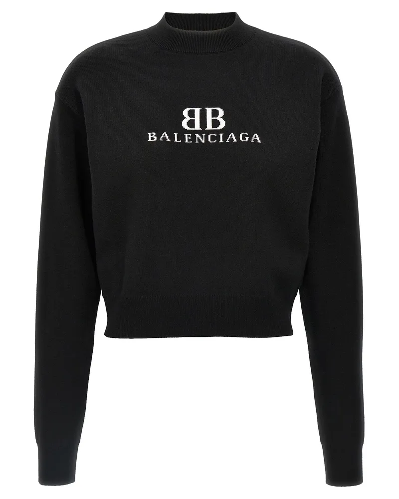 Balenciaga Logo -Pullover White