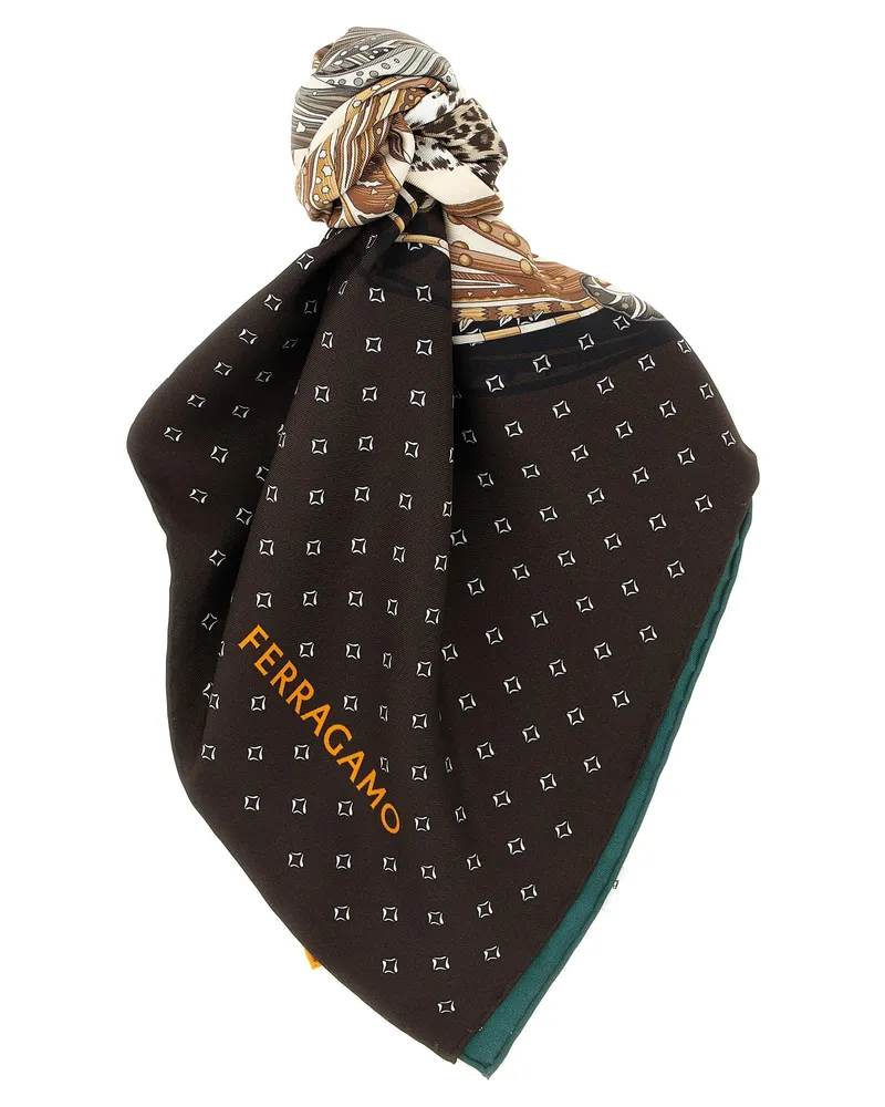 Ferragamo Madras' Druckschal Multicolor