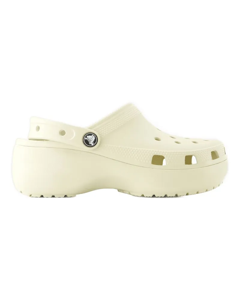 Crocs Klassische Plattform Sandalen  Thermoplastic Beige Neutral