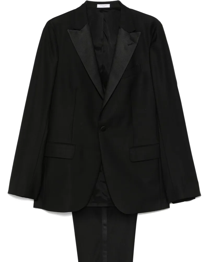 Boglioli Einreihiger Anzug aus -Wolle Black
