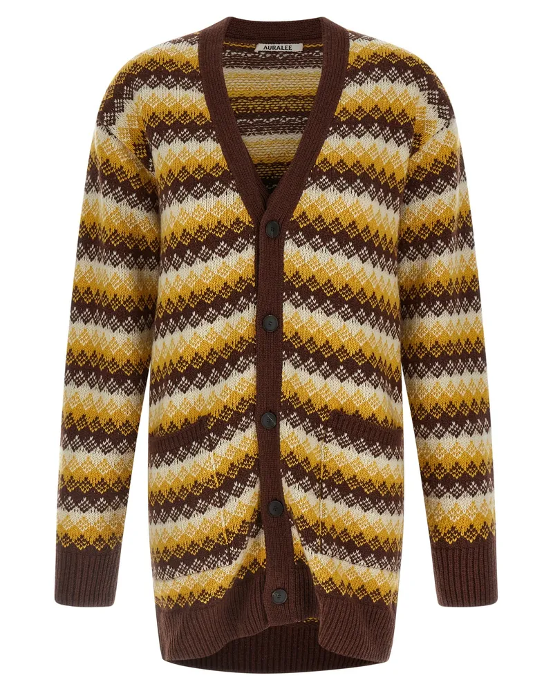 AURALEE Jacquard-Cardigan Multicolor
