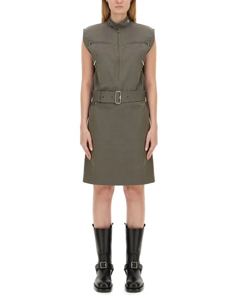 Burberry Leinenkleid Charcoal