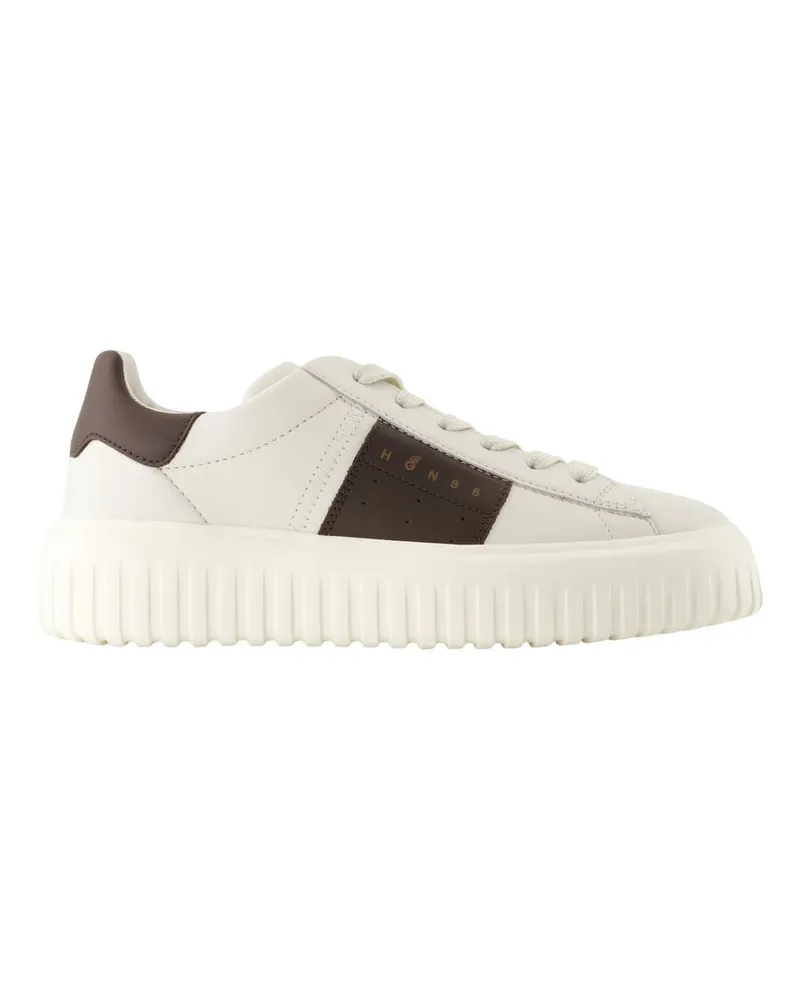 Hogan H Stripes Sneakers  Leder Weiß White