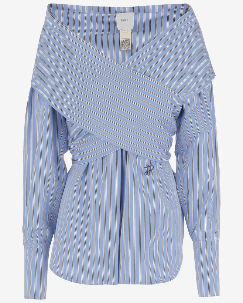 Patou Crossbanded Bluse in recyceltem Nylon Light