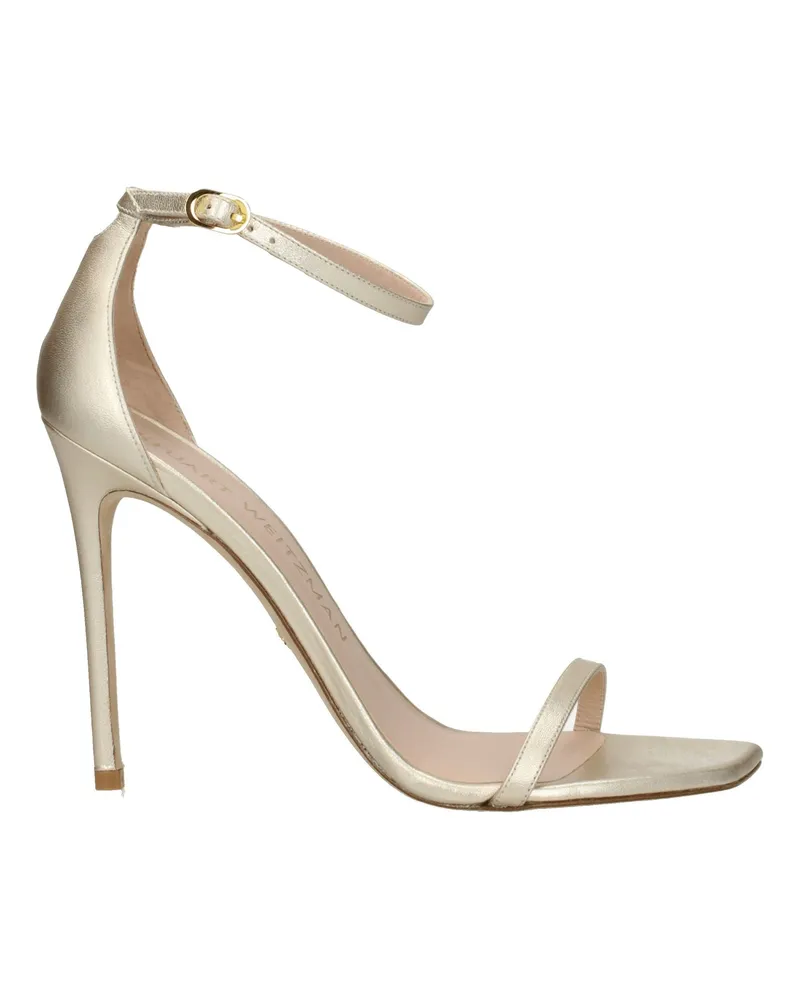 Stuart Weitzman Nudistcurve Sandalen Damen Leder Gold -
