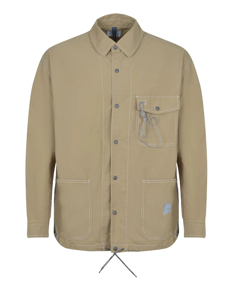 and wander Und Wanderjacke aus einer Baumwollmischung Brown
