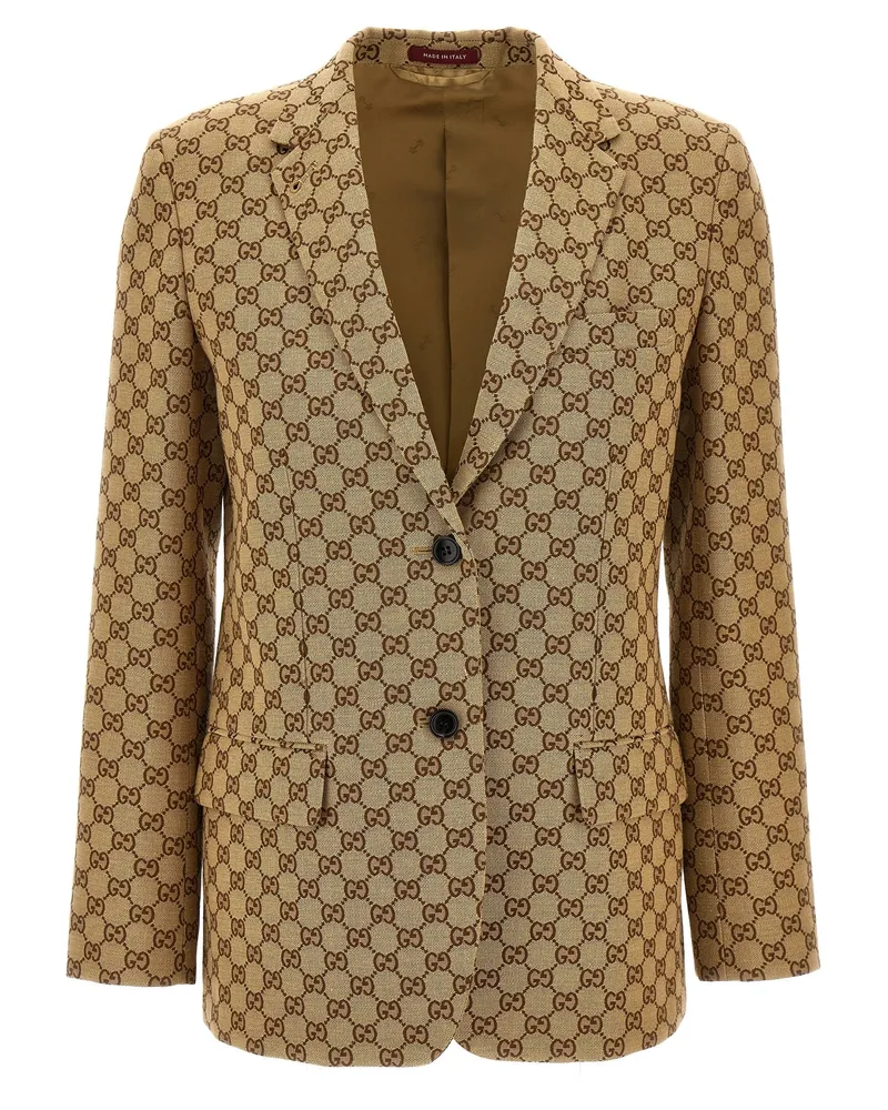 Gucci Gg' Blazer Beige