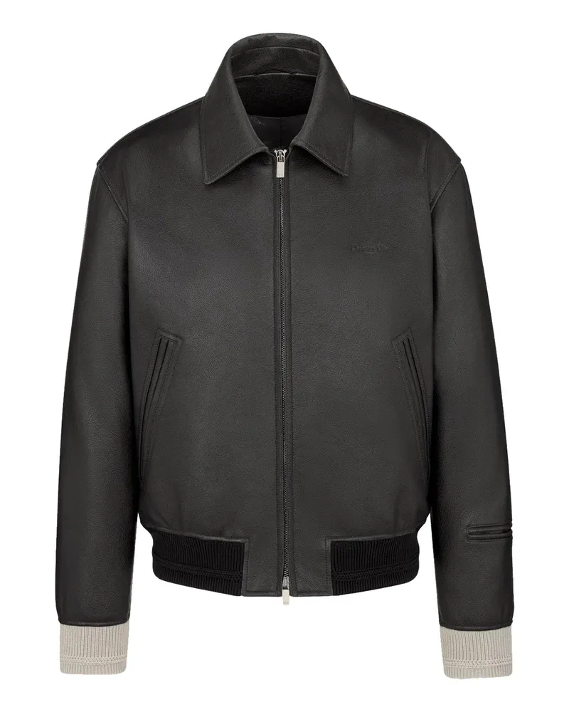 Dior Christian Couture Lederjacke Black