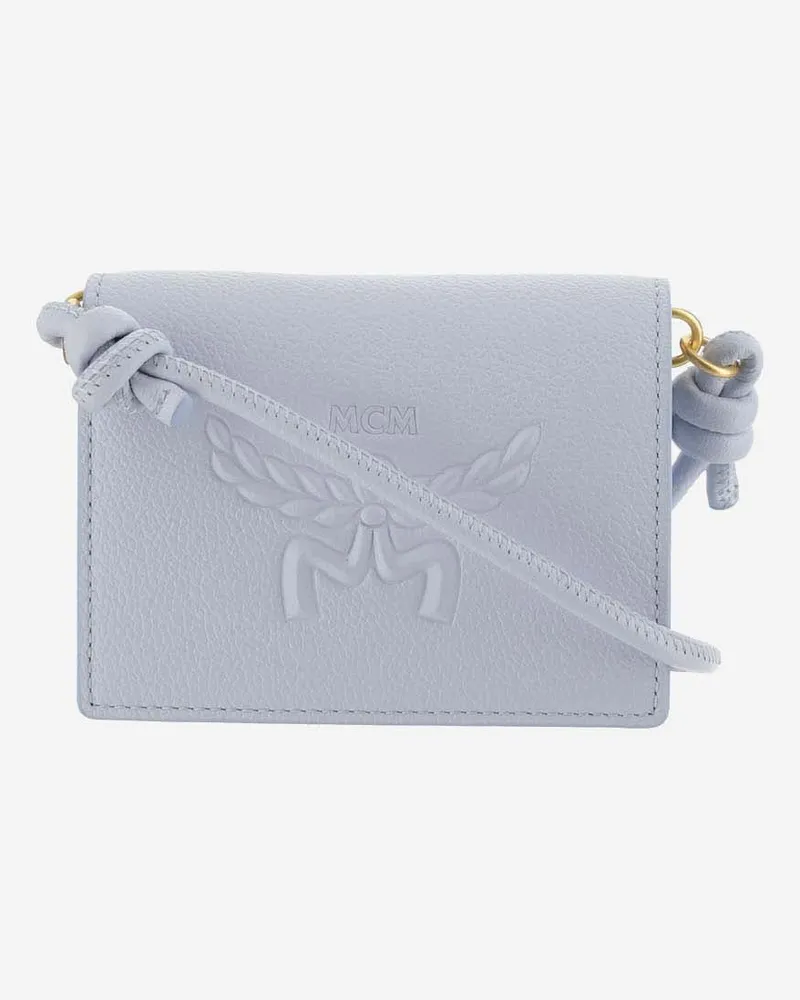 MCM Himmel Schulterbrieftasche Blau