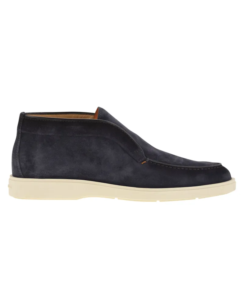 Santoni Wildleder -Wüstenstiefel Blue