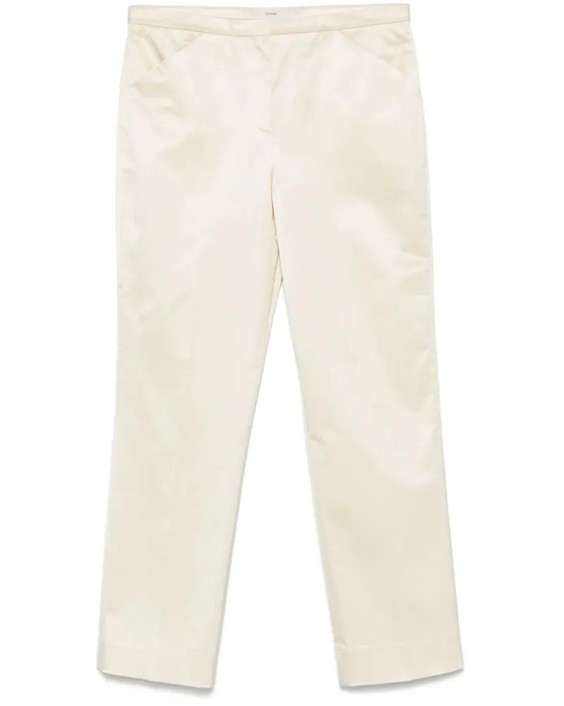 Totême gerade geschnittene Hose Ecru