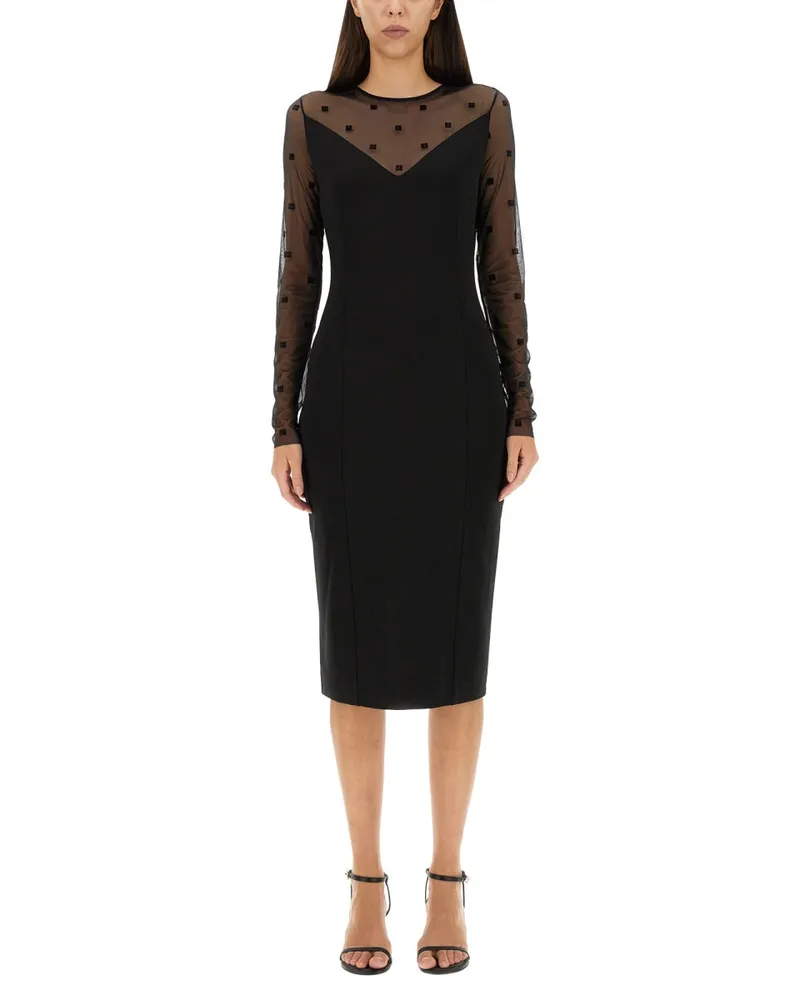 Givenchy Dress With 4 G Pattern Black