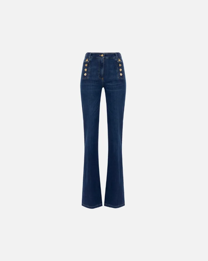 Elisabetta Franchi Palazzo Jeans Denim