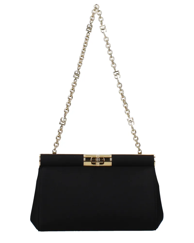 Dolce & Gabbana Clutch Marlene Damen Satin schwarz -
