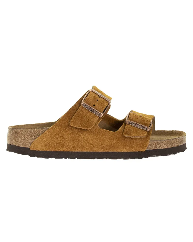 Birkenstock Arizona Wildleder Leder -Slipper Nerz