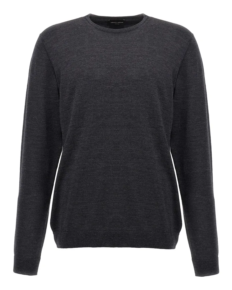Roberto Collina Merino Wollpullover Gray