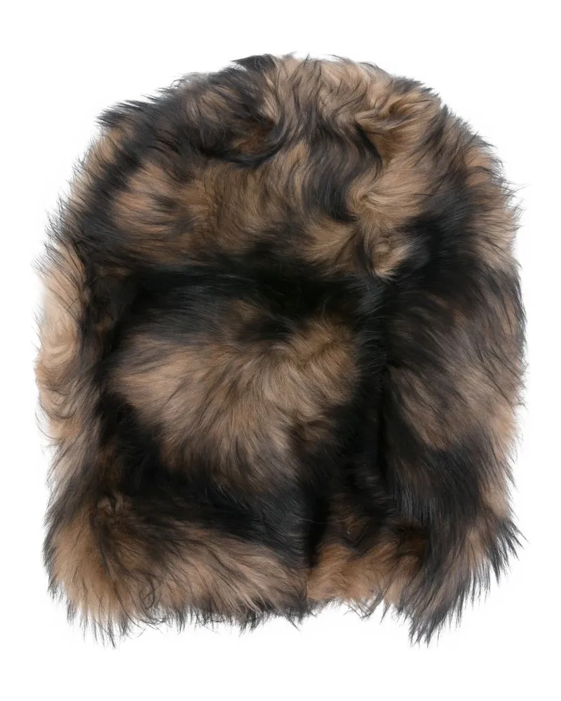 Dolce & Gabbana Fur Hut Brown