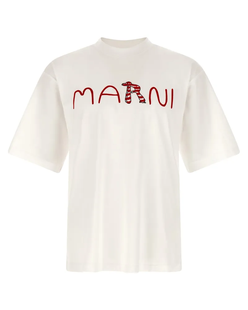 Marni Logo-T-Shirt White