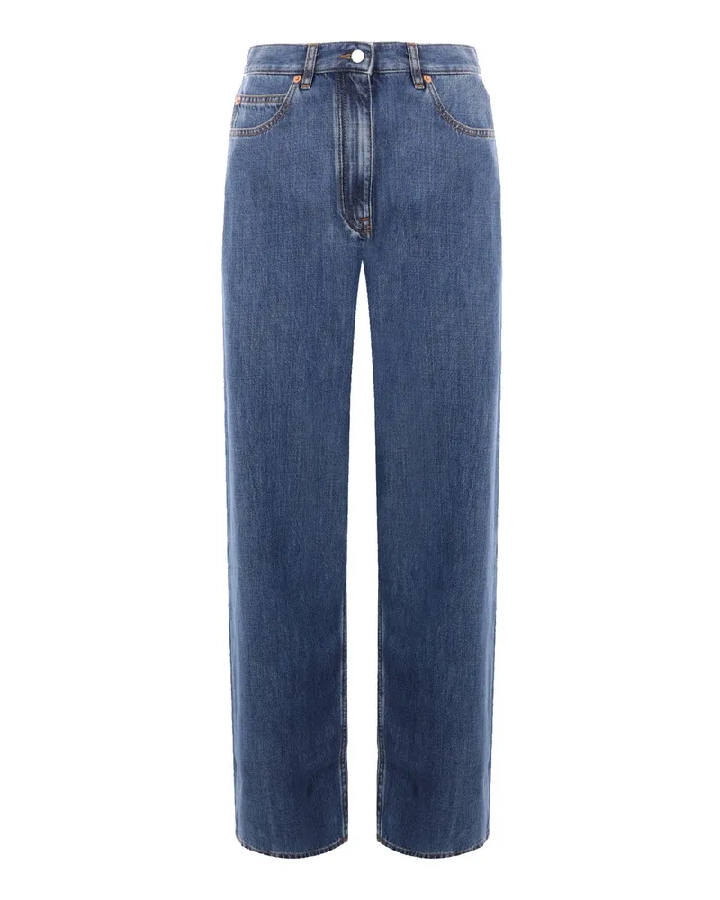 Valentino Garavani Valentino Weitbein Jeans Blue