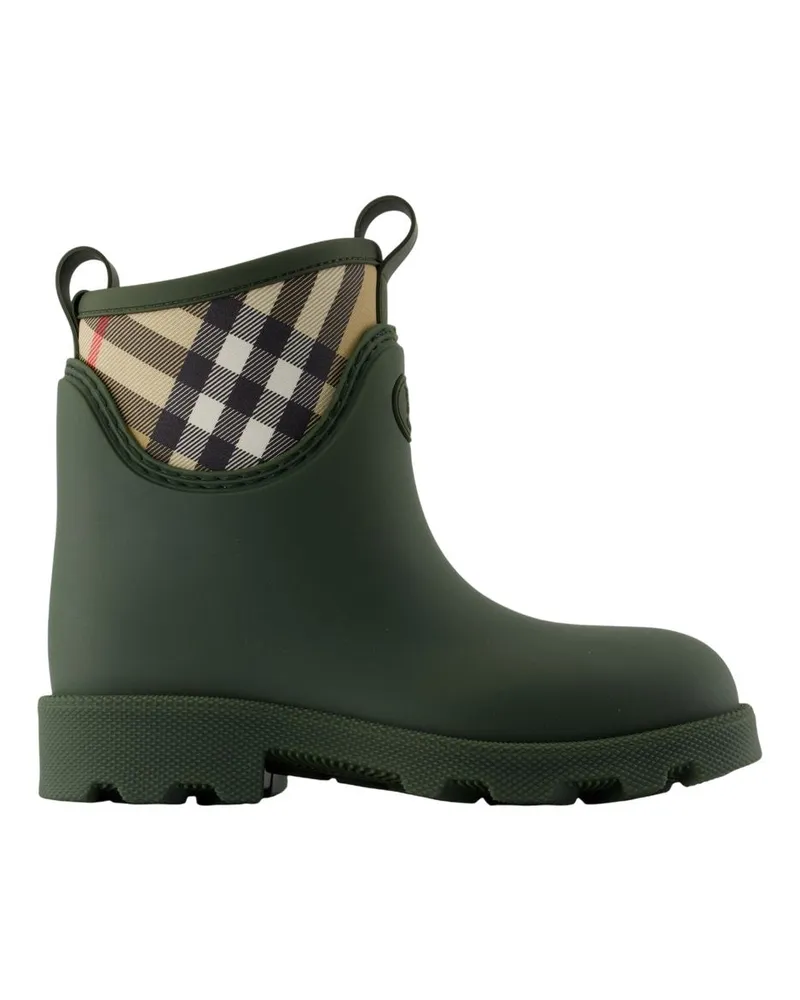 Burberry Marsh Stempel Low -Knöchelstiefel  Synthetic Green Green