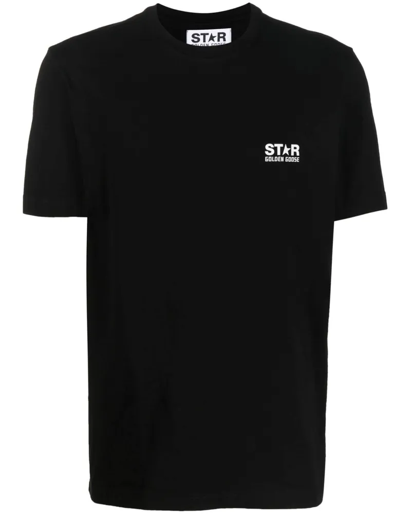 Golden Goose Golden Gänsestern M's Normales T -Shirt/ Logo/ Big Star Back/ Blackboard 
