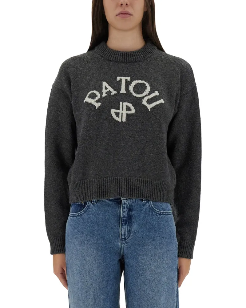 Patou Trikot mit Logo und Monogramm "JP Grey