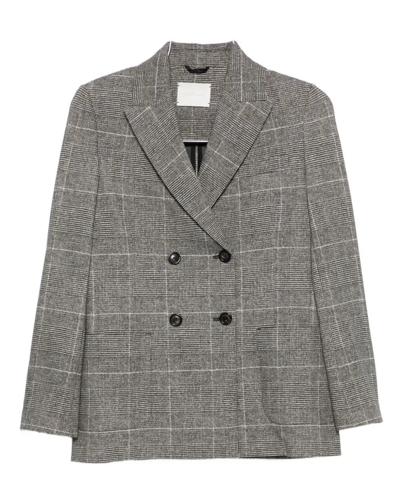 CIRCOLO 1901 Cotton Double Breasted Jacke Black