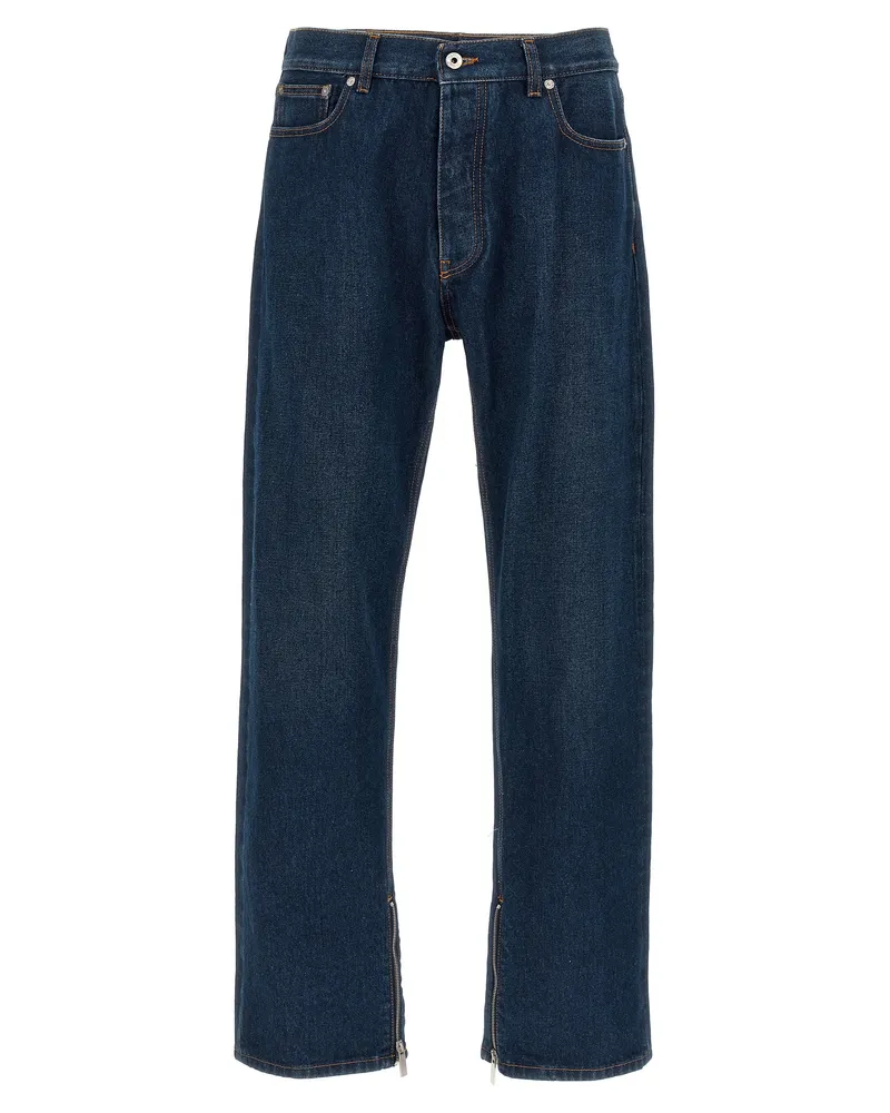 OFF-WHITE arr Zip Skate' Jeans Blue