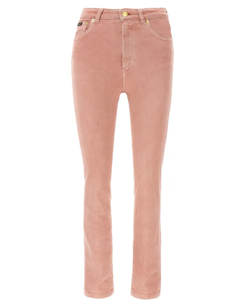 Dolce & Gabbana Hohe Taillenjeans Pink