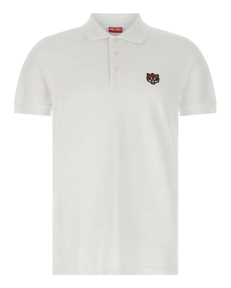 Kenzo Kenzo Happy Tiger' Polo -Shirt White