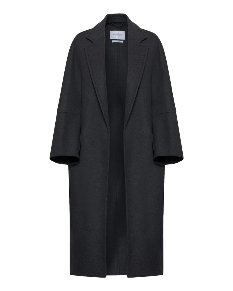 Max Mara Asburgo Wool und C Bedig Mantel Gray