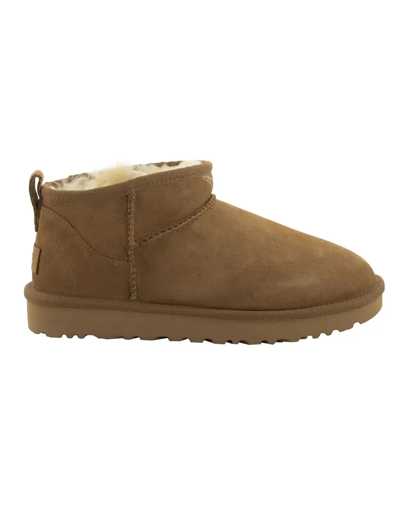 UGG Classic Ultra Mini Sheepell Stiefel Chestnut