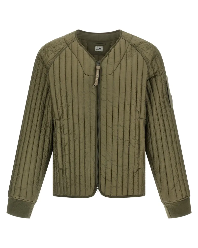 C.P. Company C.P. Firma Rippenjacke Green