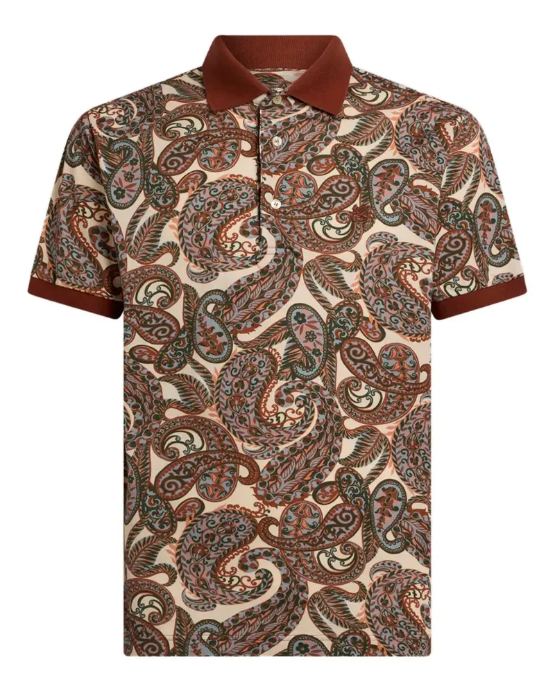 Etro Paisley Print Polo X0883