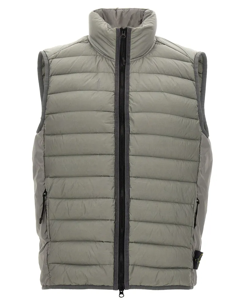 Stone Island 100 g gesteppte Weste Gray
