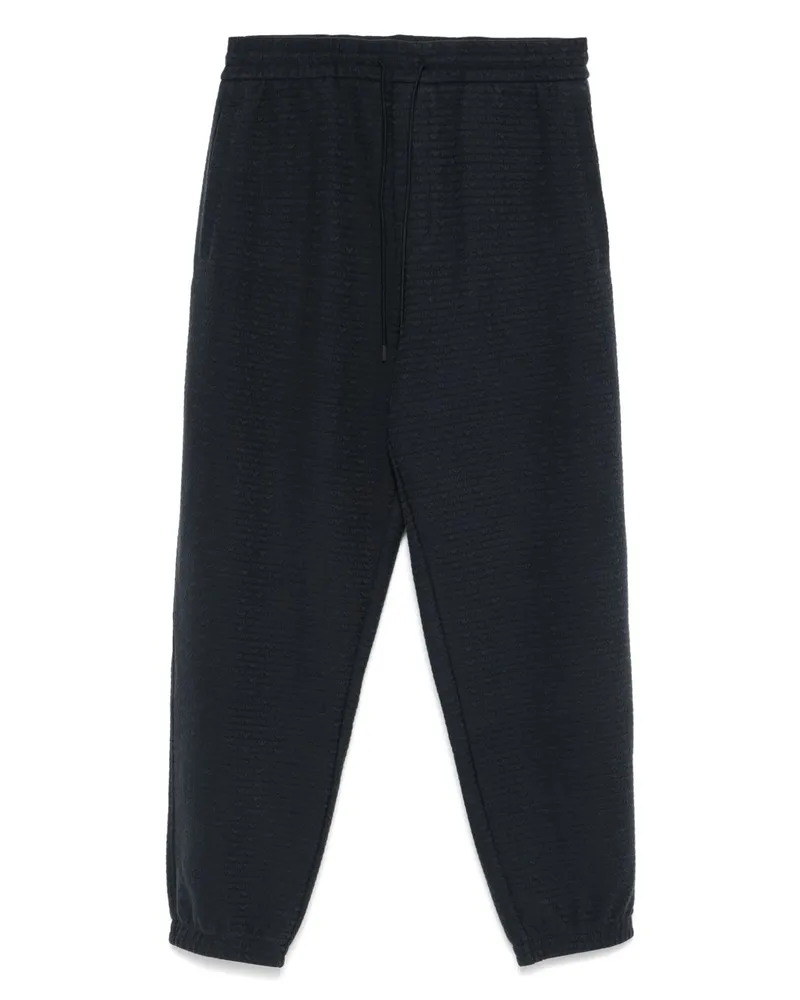 Emporio Armani Allover Logo Jogginghose Blue