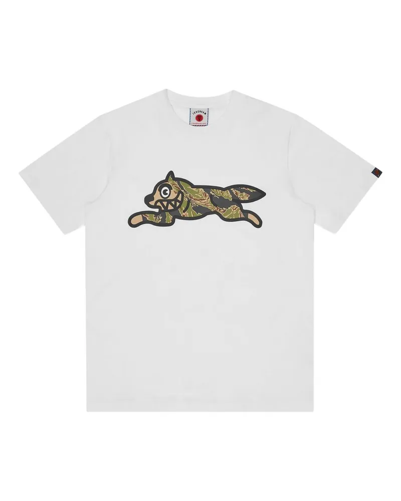 ICECREAM Running Dog Baumwoll-T-Shirt White