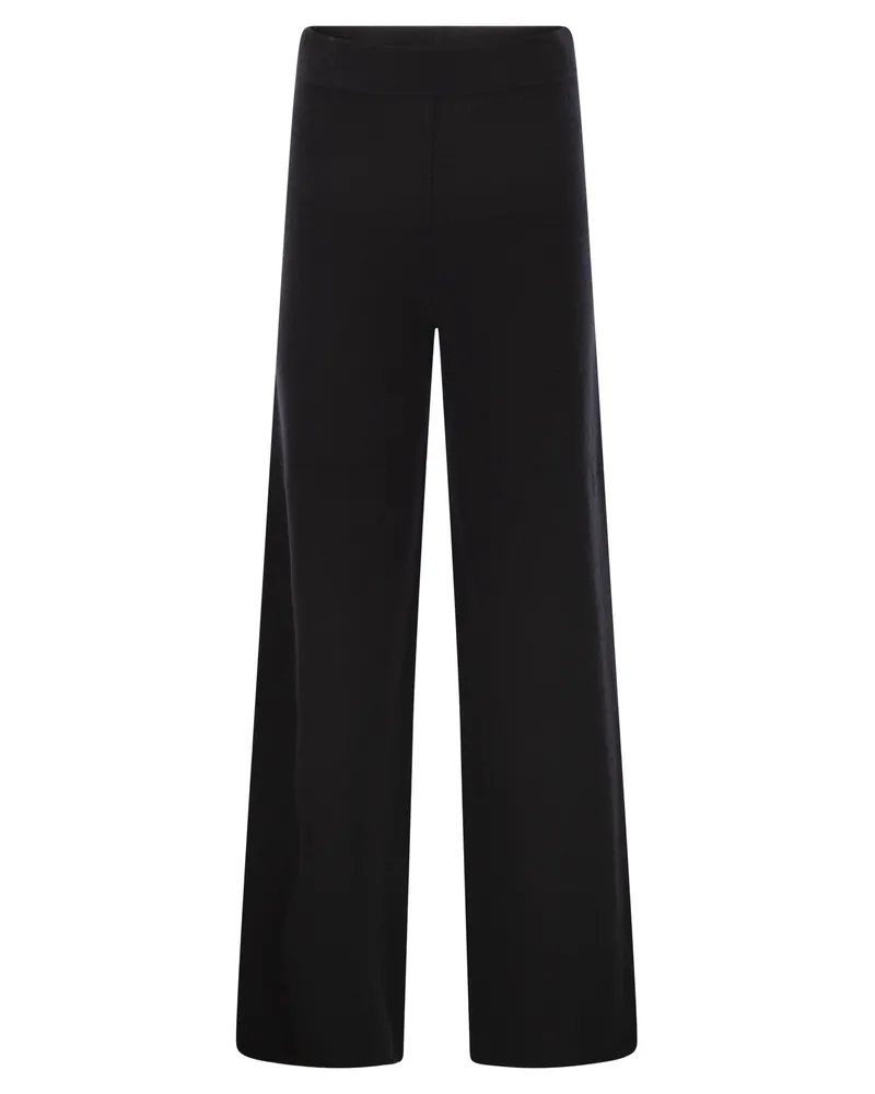Max Mara Moritz Hose aus Wolle und Kaschmir Black