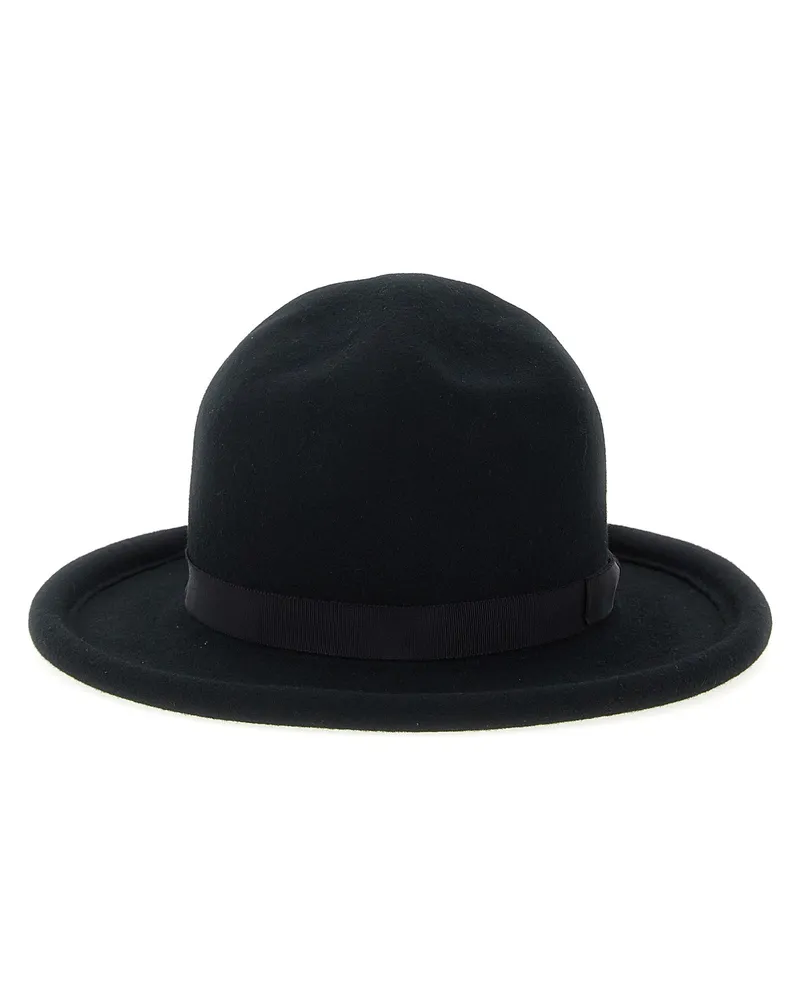 Yohji Yamamoto Wolle B Tube Rand Plain Mtn' Hut Black