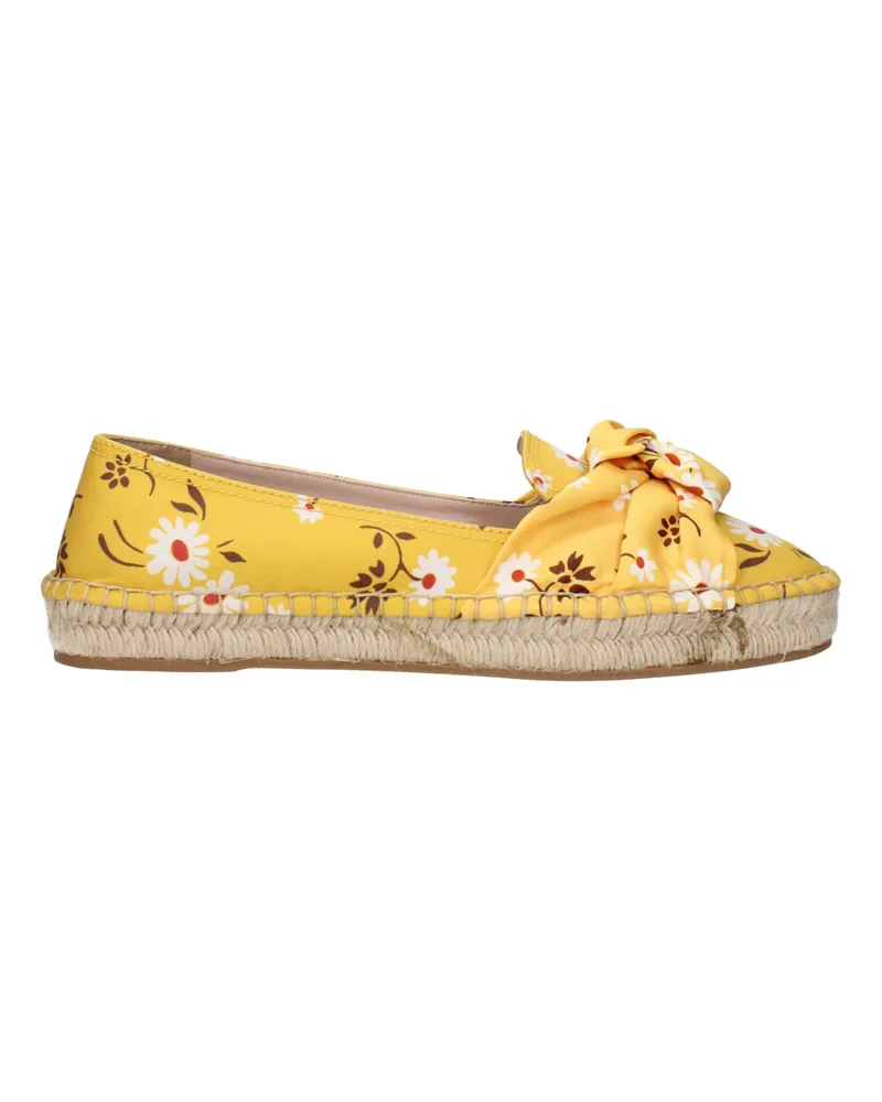 Miu Miu Damens Gelbe Espadrillas aus Stoff -