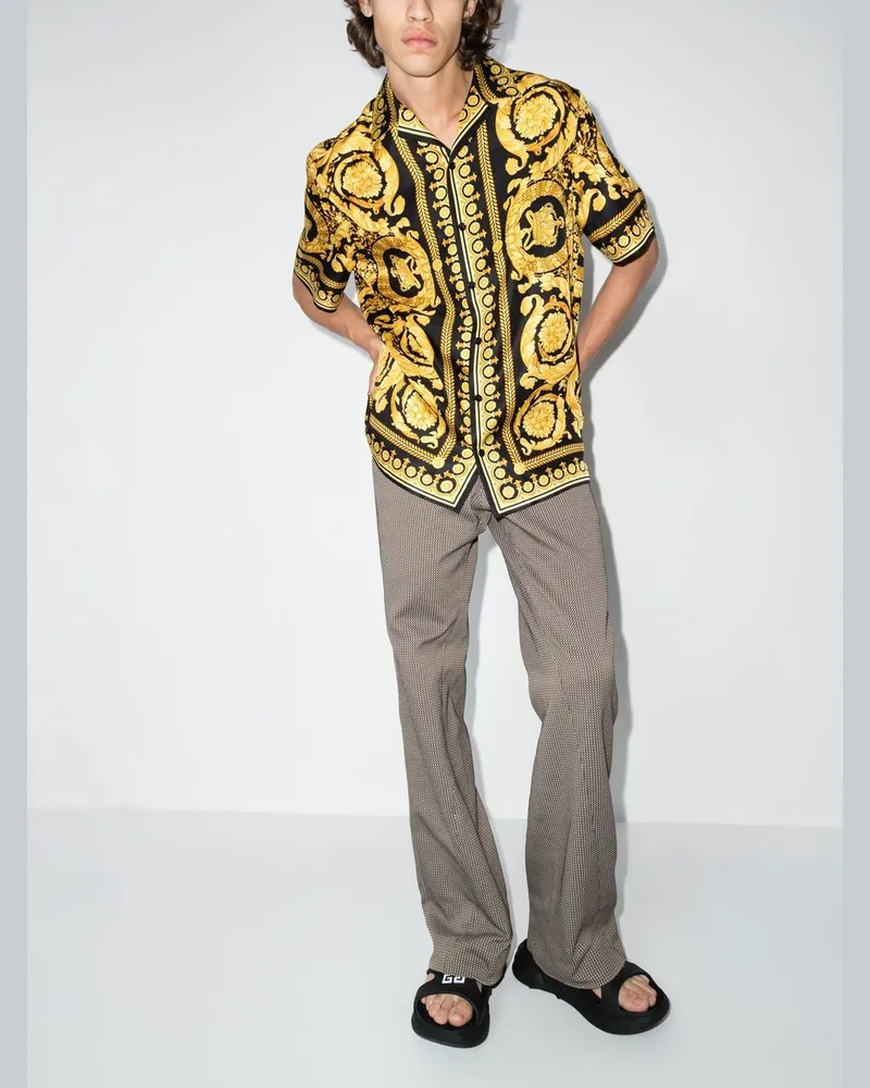 Versace Shirts Black+gold