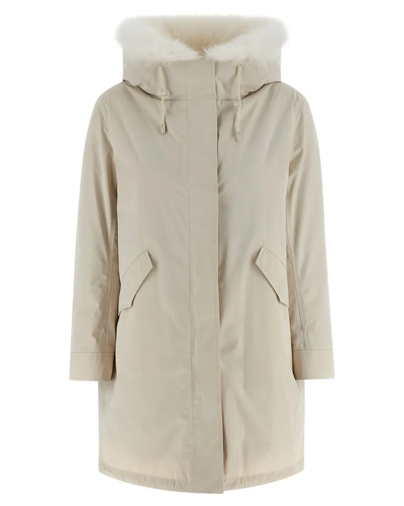 Yves Salomon Armee Yves Salomon 2 in 1 Parka White