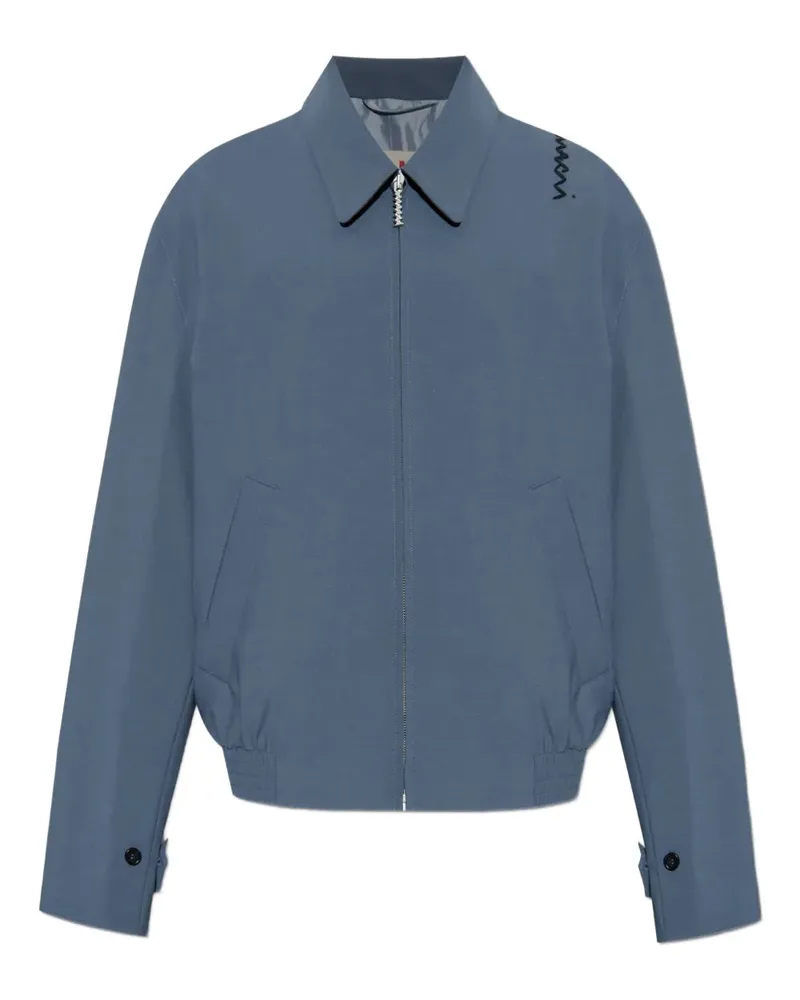 Marni Logo Bomberjacke Dark