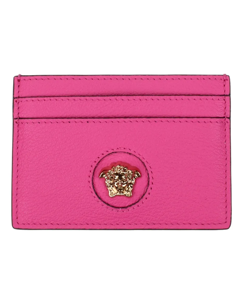 Versace Damens Dokumentenhalter aus fuchsiafarbenem Leder -