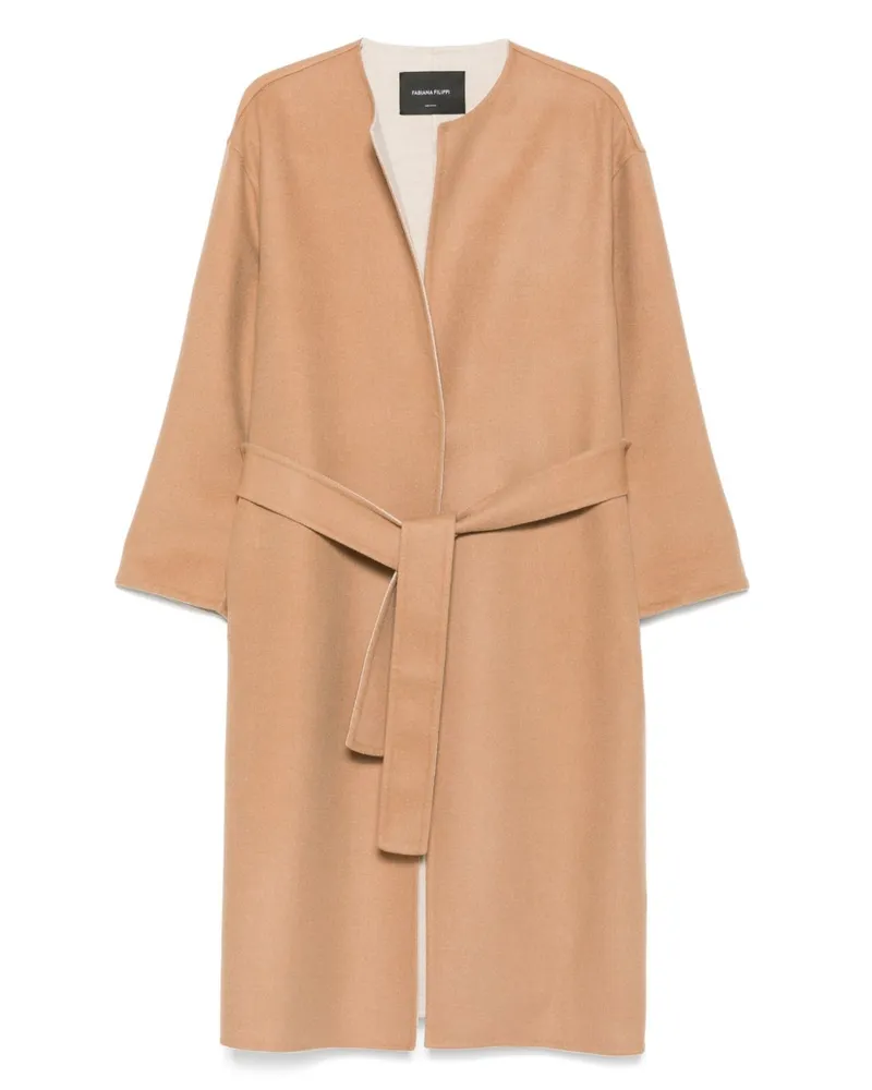 Fabiana Filippi Wolle Gürtelschicht Beige