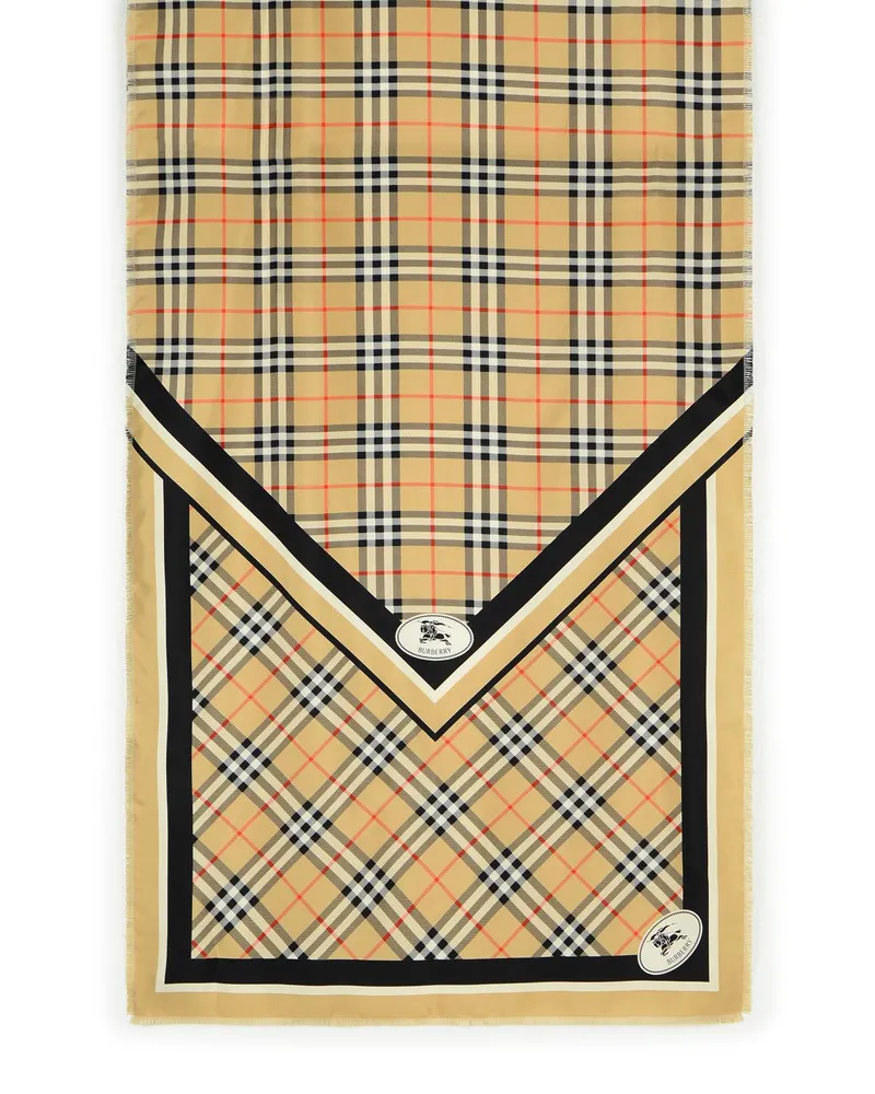 Burberry Beige Wollschal Beige