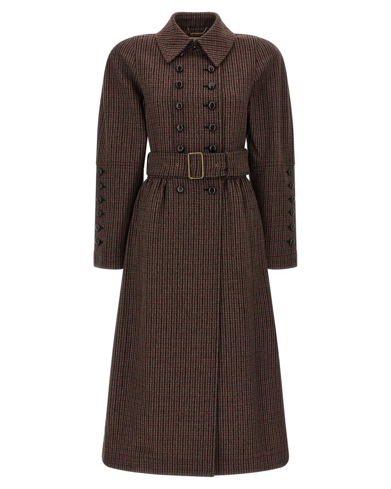 Chloé Doppelbrustmantel Brown