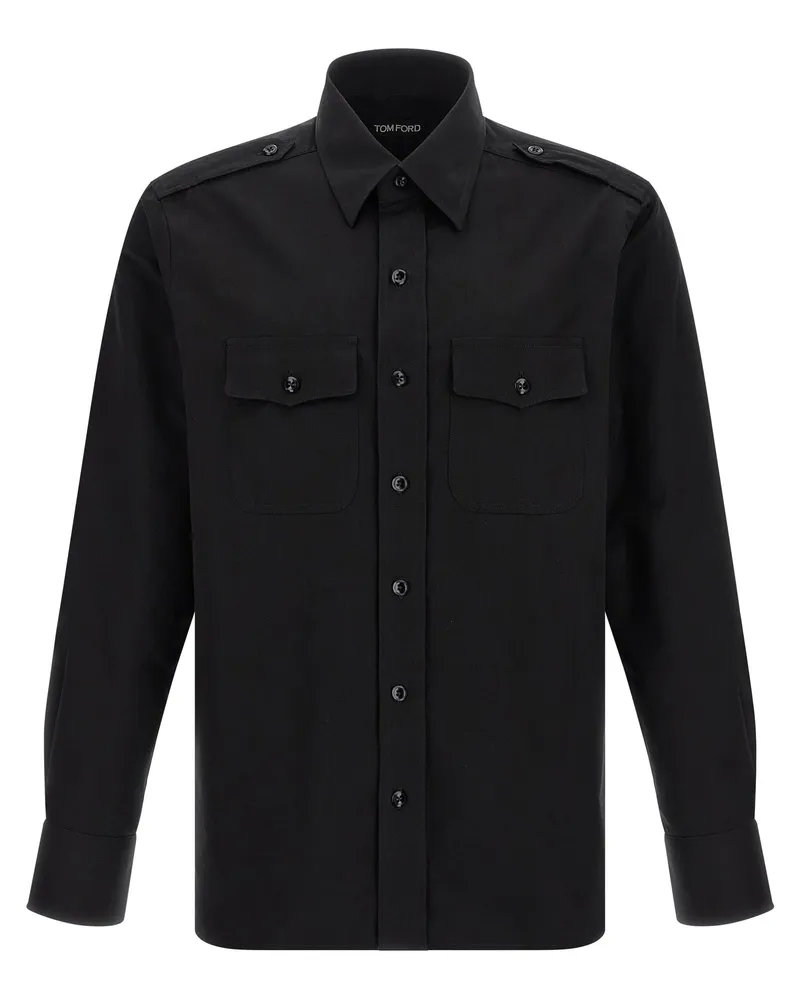 Tom Ford Military' Shirt Black