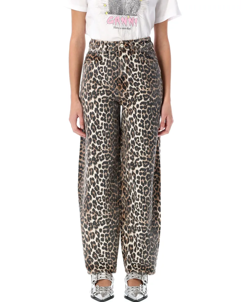 Ganni Jeans Brown Brown