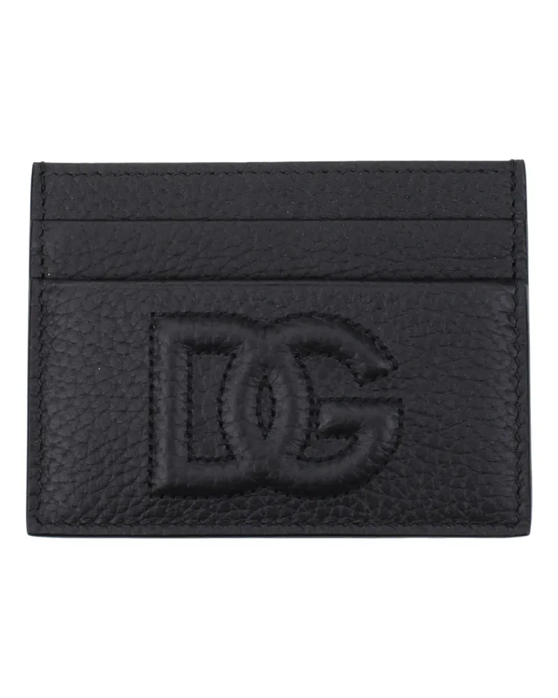 Dolce & Gabbana Dolce&Gabbana Herrens Dokumentenhalter aus Leder, Schwarz -